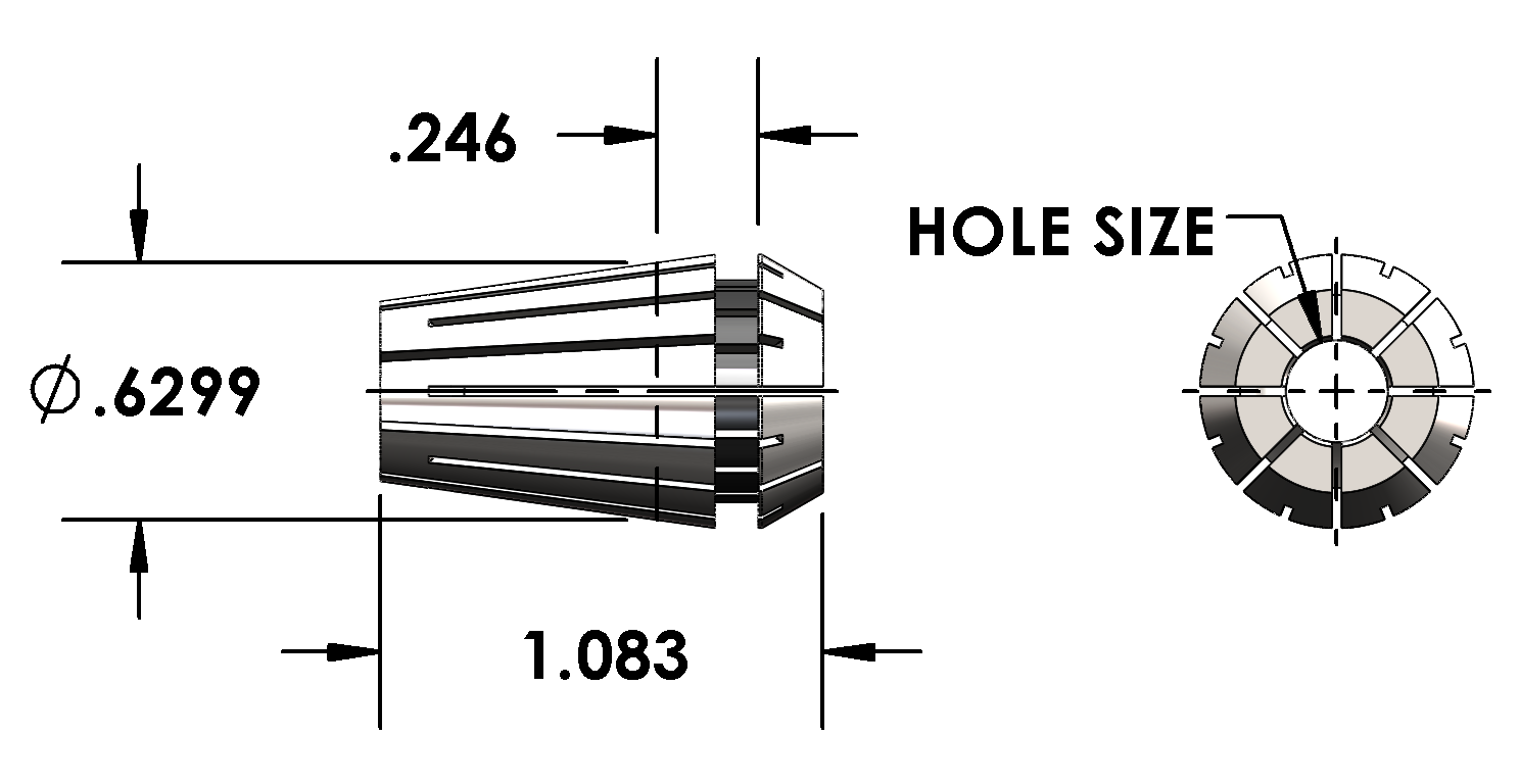 ER 16 COLLET DZL